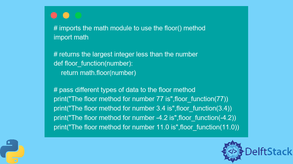 python-math-floor-method-delft-stack